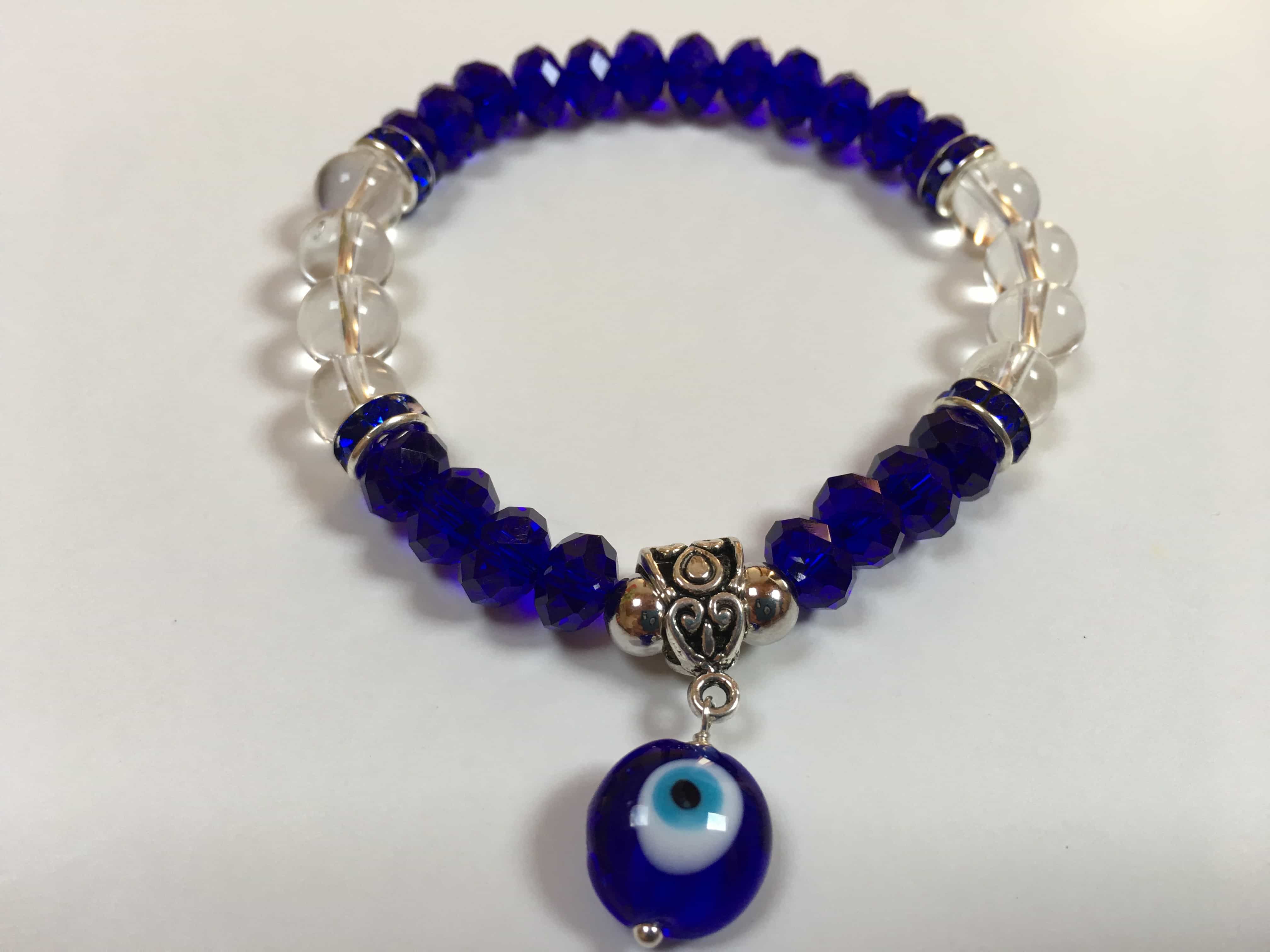 Blu Mati Crystal Bracelet | Simply Sacred Oils