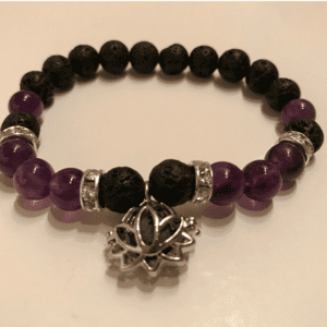 Lotus Flower Chakra Aromatherapy Locket Bracelet
